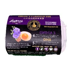 Young@Heart French Flaxseed-Feed Omega3 Eggs 心不老亞麻籽營養蛋(6pcs 隻)日本農場直送