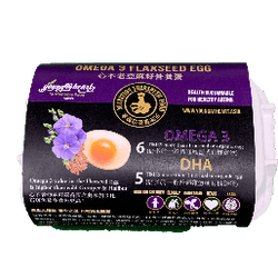 Young@Heart French Flaxseed-Feed Omega3 Eggs 心不老亞麻籽營養蛋￼(6pcs 隻)日本農場直送